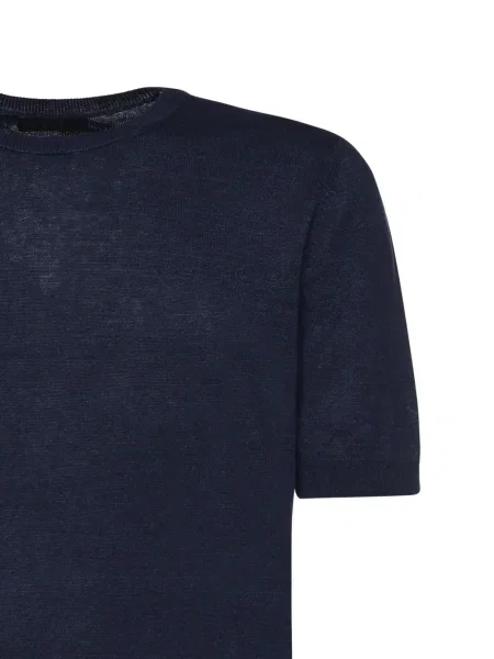Tricou Fay scurt albastru