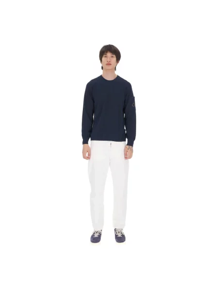 Dzianinowy sweter C.p. Company niebieski