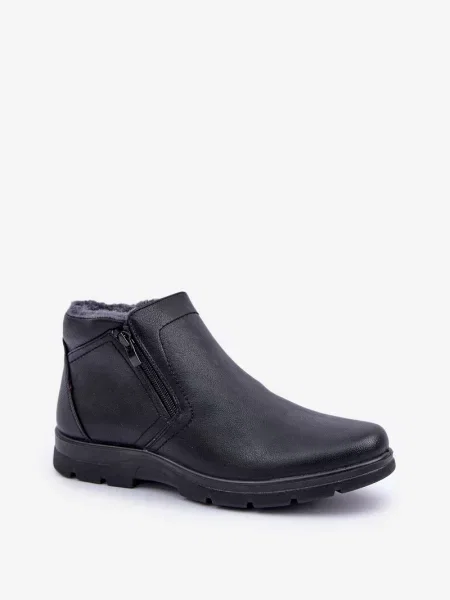 Usnjene gležnjarji Pe1 črna