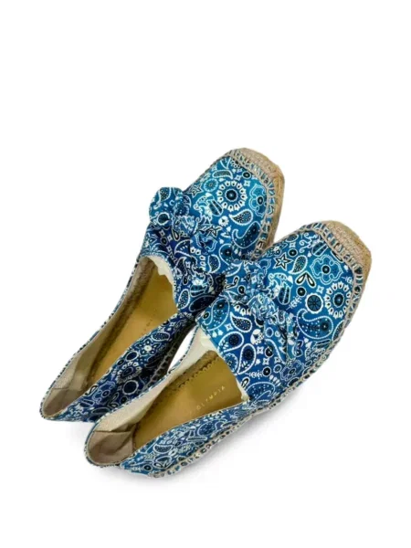 Espadrile Charlotte Olympia cu funde albastru