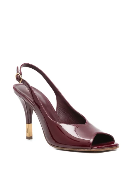 Sandale Chloé slingback roșu