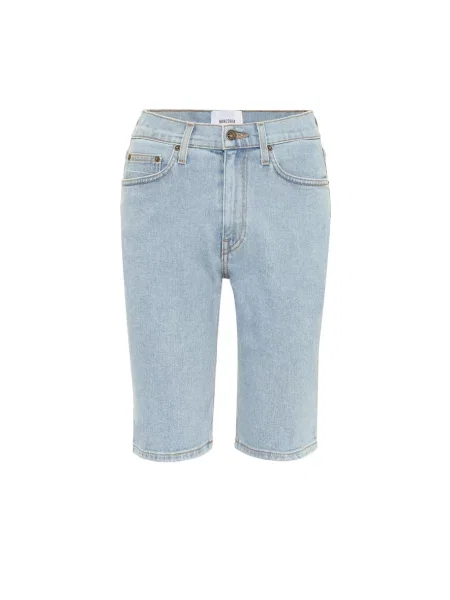 Szorty jeansowe Nanushka ze stretchu niebieskie