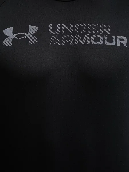 Светоотражающая футболка Under Armour с принтом черная