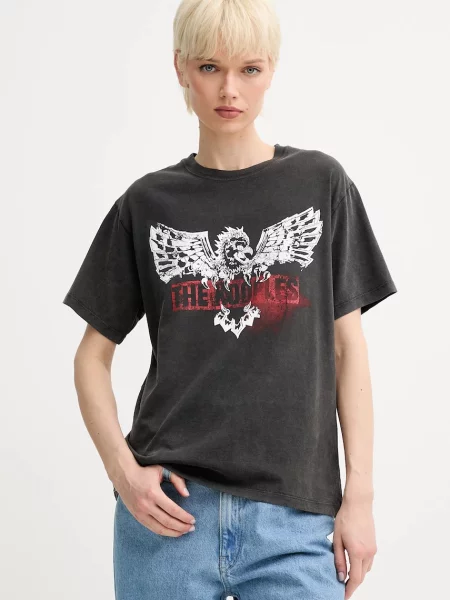 Тениска The Kooples дамска сиво