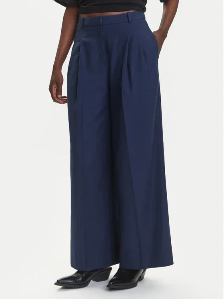 HUGO Pantaloni din Harenau Bleumarin