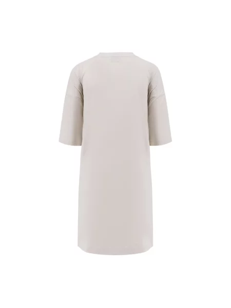 Lniana sukienka Balenciaga szara