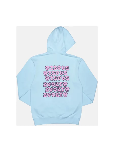 Bluza z kapturem Bisous Skateboards niebieska