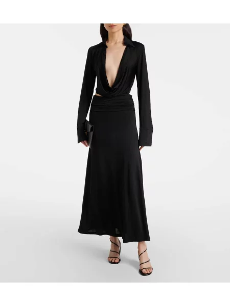 Cropp top Aya Muse drapat negru