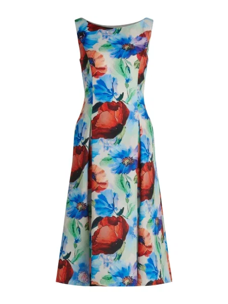 Vera Mont Rochie azur / verde deschis / roșu / natural alb