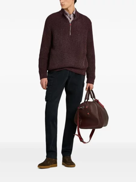 Pantaloni cargo Kiton conici albastru