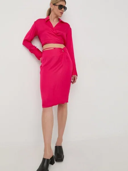 Bluza Herskind za žene bez uzorka ljubičasta