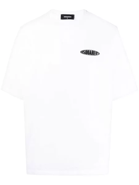 Tricou Dsquared2 cu imagine alb