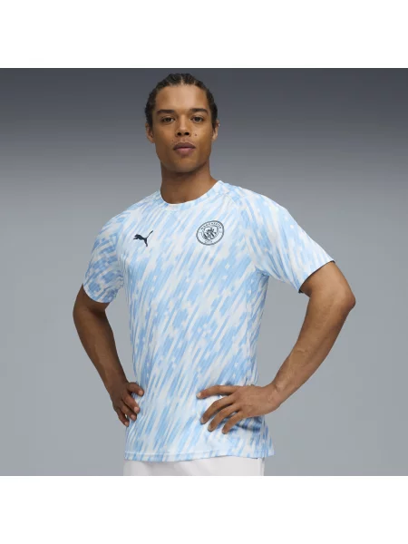 Koszulka przedmeczowa Manchester City PUMA niebieska
