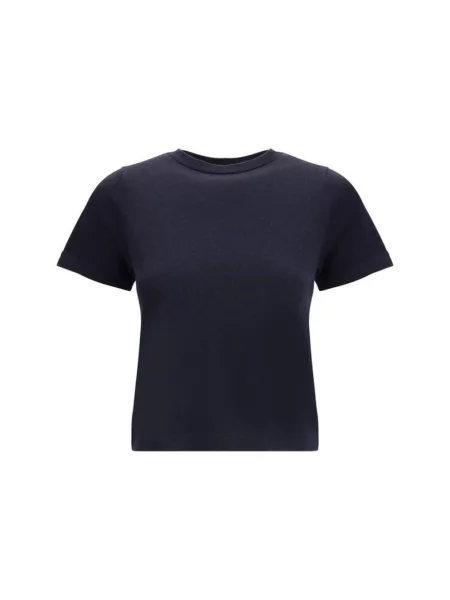 Krótka koszulka Extreme Cashmere z kaszmiru z krótkim rękawem niebieska