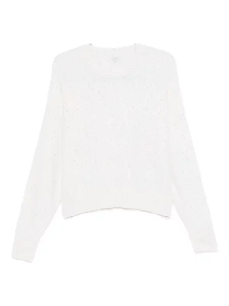 Pulover Antonelli cu paiete alb