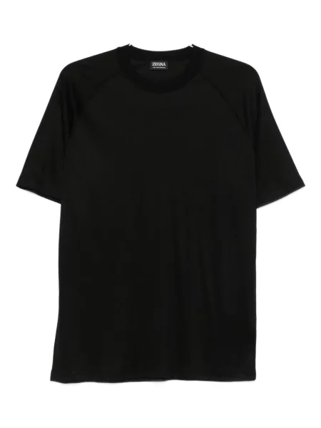 Tricou Zegna scurt negru