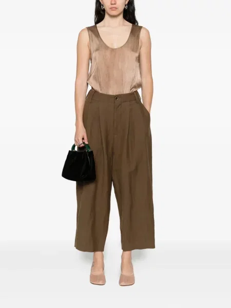 Cropp pantaloni Uma Wang plisate maro