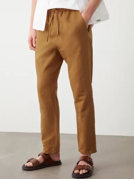 Штани повсякденні Colmar бавовна/льон коричневий
