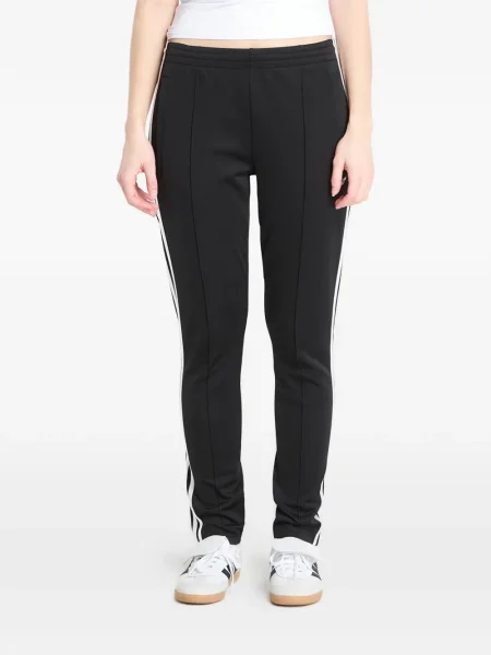 Pălărie Adidas cu dungi cu platformă din jerseu alb