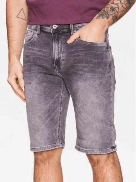 Pepe Jeans Pantaloni scurți de blugi Jack Short Regular Fit gri