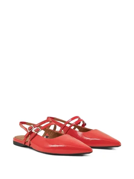 Balerini Vagabond din piele de lac slingback roșu