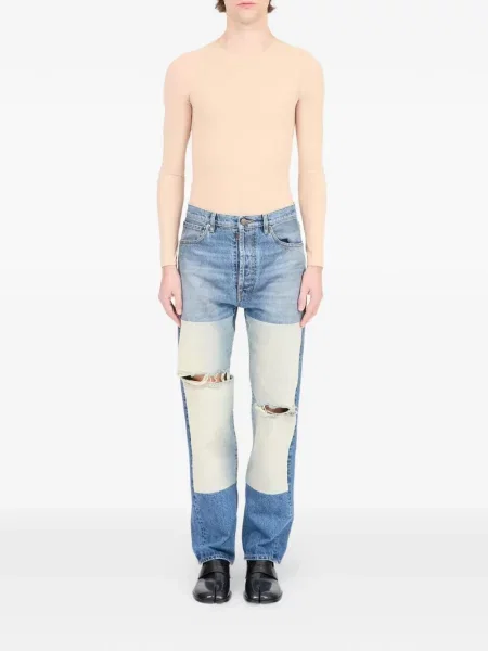 Blugi Maison Margiela rupți albastru