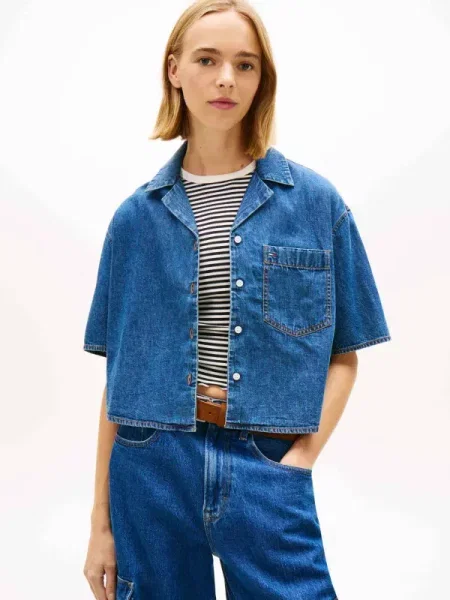 Tommy Jeans Farmering kék