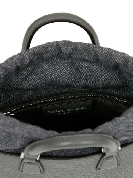 Geanta de piele Maison Margiela din piele gri