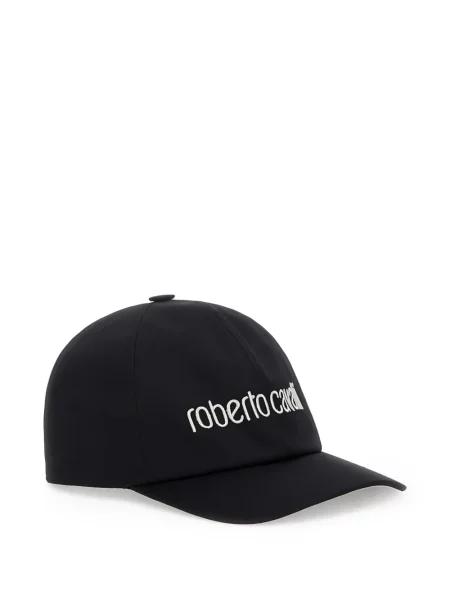 Șapcă Roberto Cavalli cu broderie negru