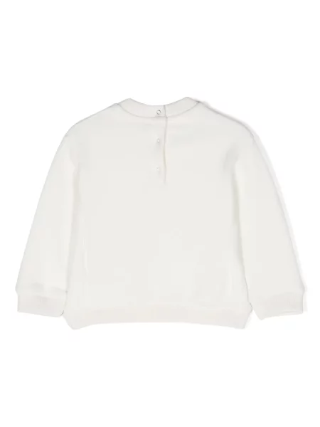 Bluza polarowa dziecięca Moncler Enfant biała