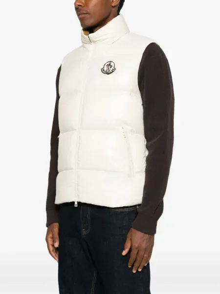 Matlasat vestă Moncler alb