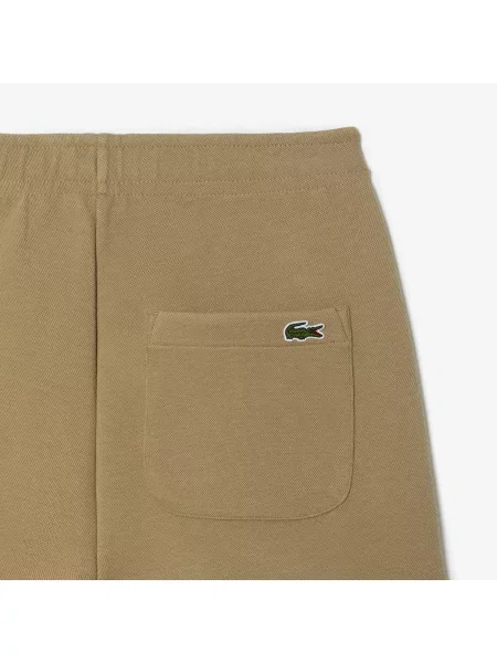 Lacoste Spodnie Dresowe Z Mieszanki Bawełny beżowe