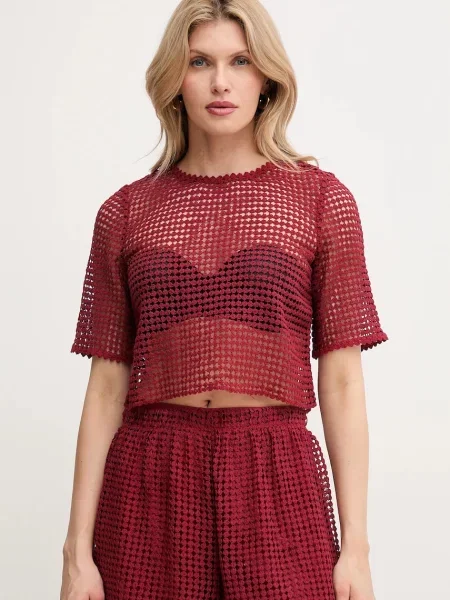 MAX&Co. t-shirt bordowa