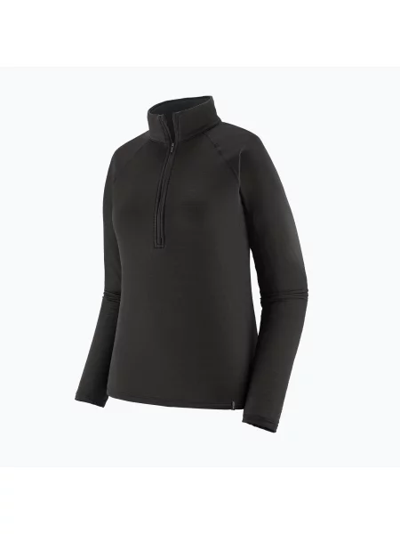 Bluză termoactivă pentru femei Patagonia Capilene Termal Weight Zip Neck black negru