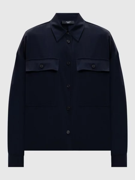 Сорочка MULINO з вовни Max Mara Weekend синя