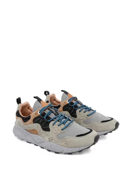 Fűzős szarvasbőr virágos sneaker Flower Mountain