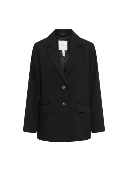 Marynarka Part Two z dekoltem w serek klasyczna czarna