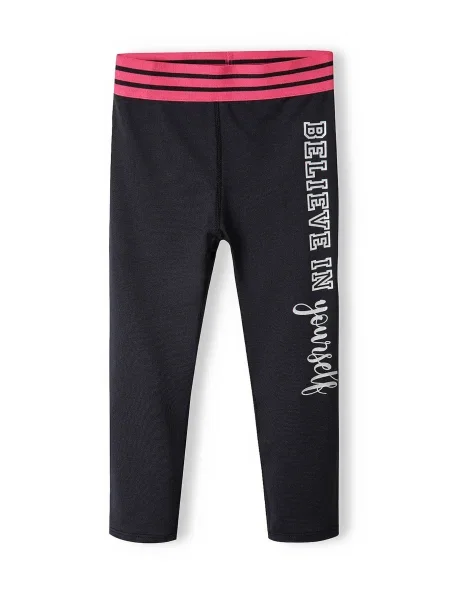 MINOTI Leggings negru / murdar alb