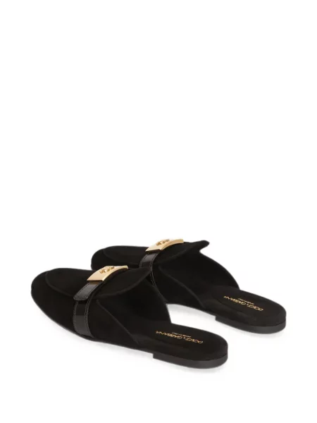 Mules Dolce & Gabbana σουέντ μαύρο