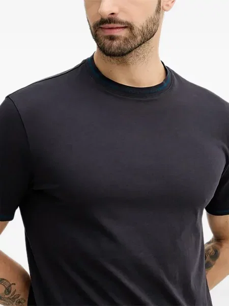 Tricou Armani Exchange cu decolteu rotund negru