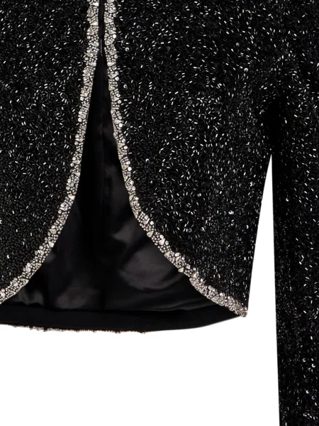 Geacă Alice + Olivia cu paiete negru