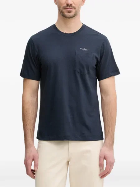 Tricou Aeronautica Militare cu broderie albastru