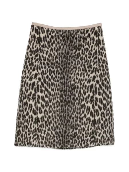 Fustă midi 's Max Mara cu imagine cu model leopard