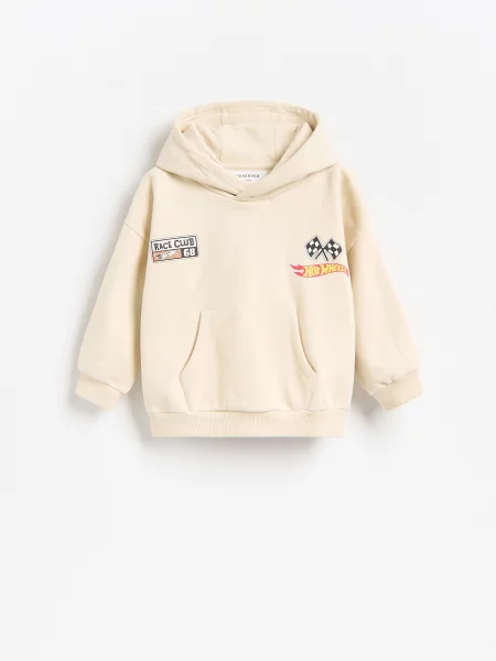 Reserved bluza Hot Wheels beżowy