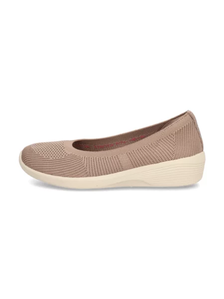 Baleríny Skechers hnědé