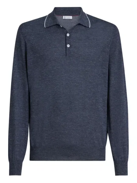 Polo Brunello Cucinelli albastru