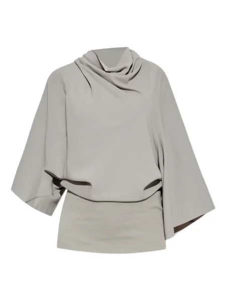 Top Rick Owens drapowany szary