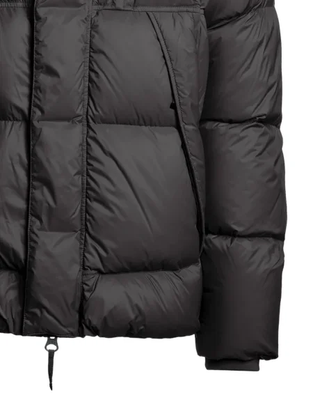 Geacă cu puf Parajumpers cu glugă negru