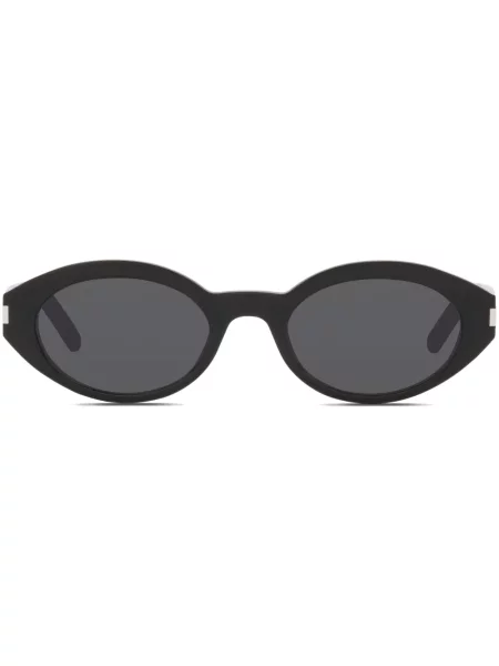 Ochelari de soare ovali Saint Laurent Eyewear negru