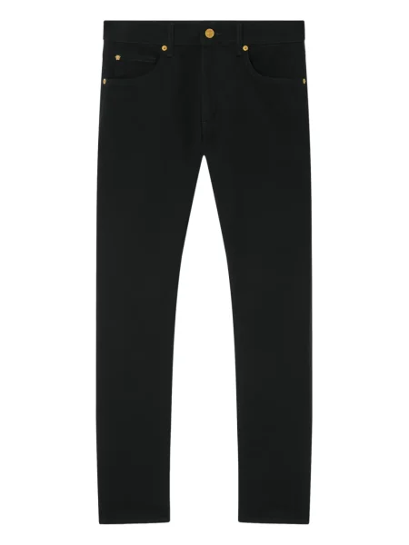 Blugi Versace cu broderie negru